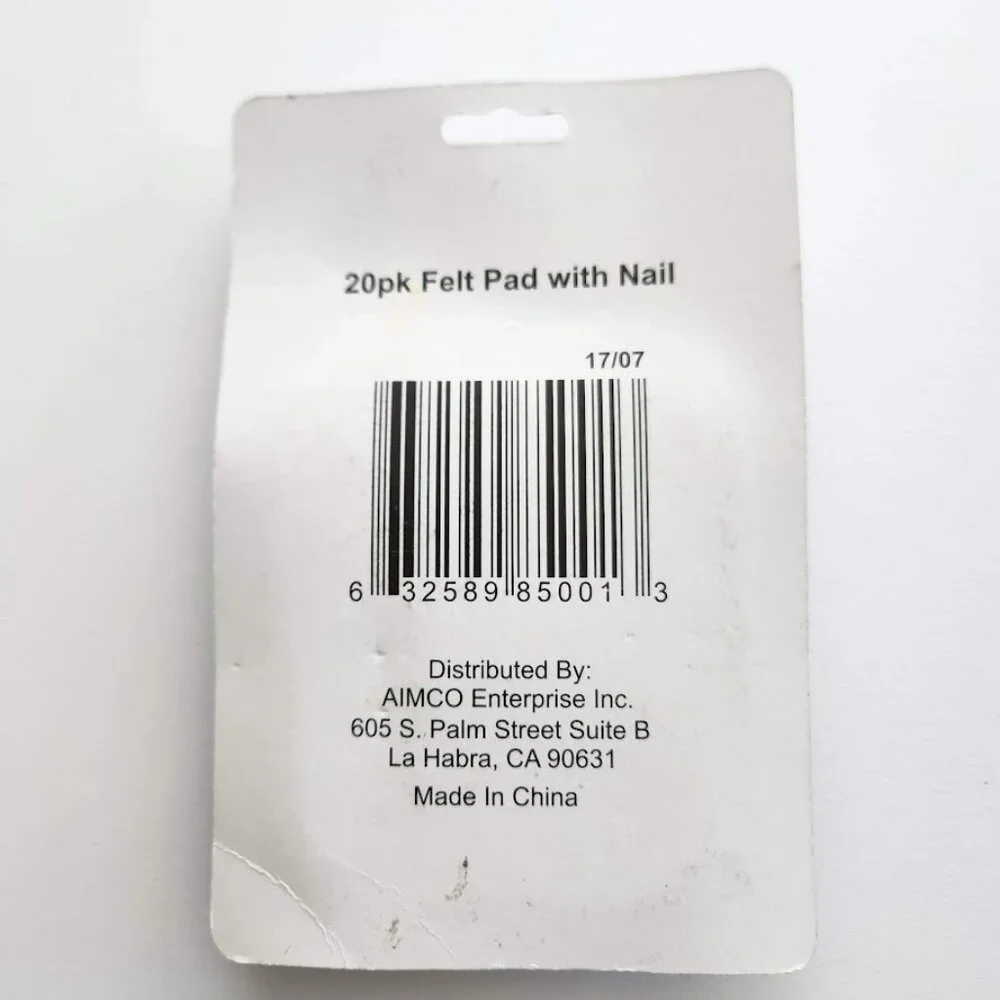 20 Pack Felt Pads with Nail Stick on Pad Furniture legs Anti-scratch  FAST SHIP